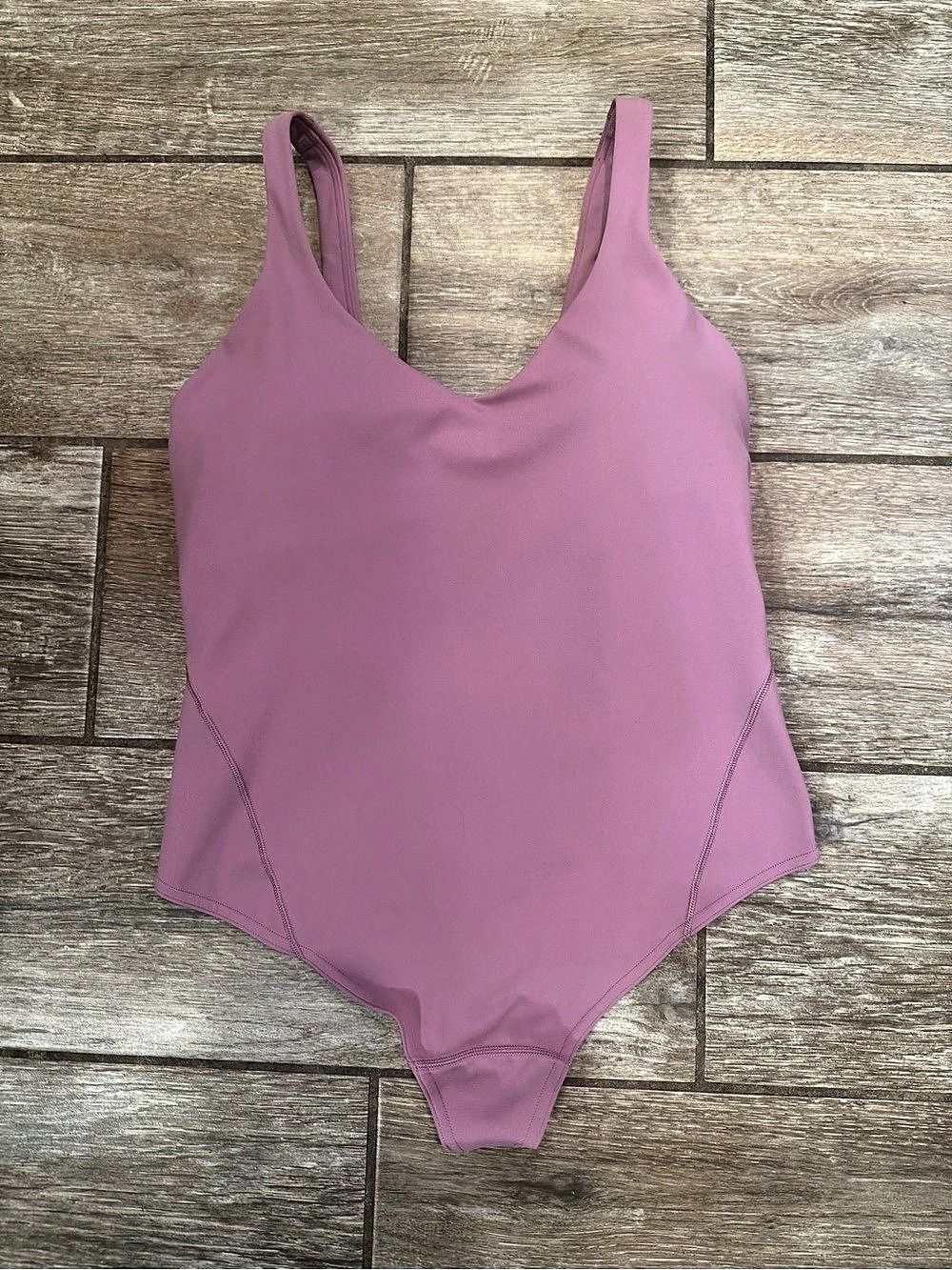 lululemon Pink One-Piece Lilac Bodysuit Like New